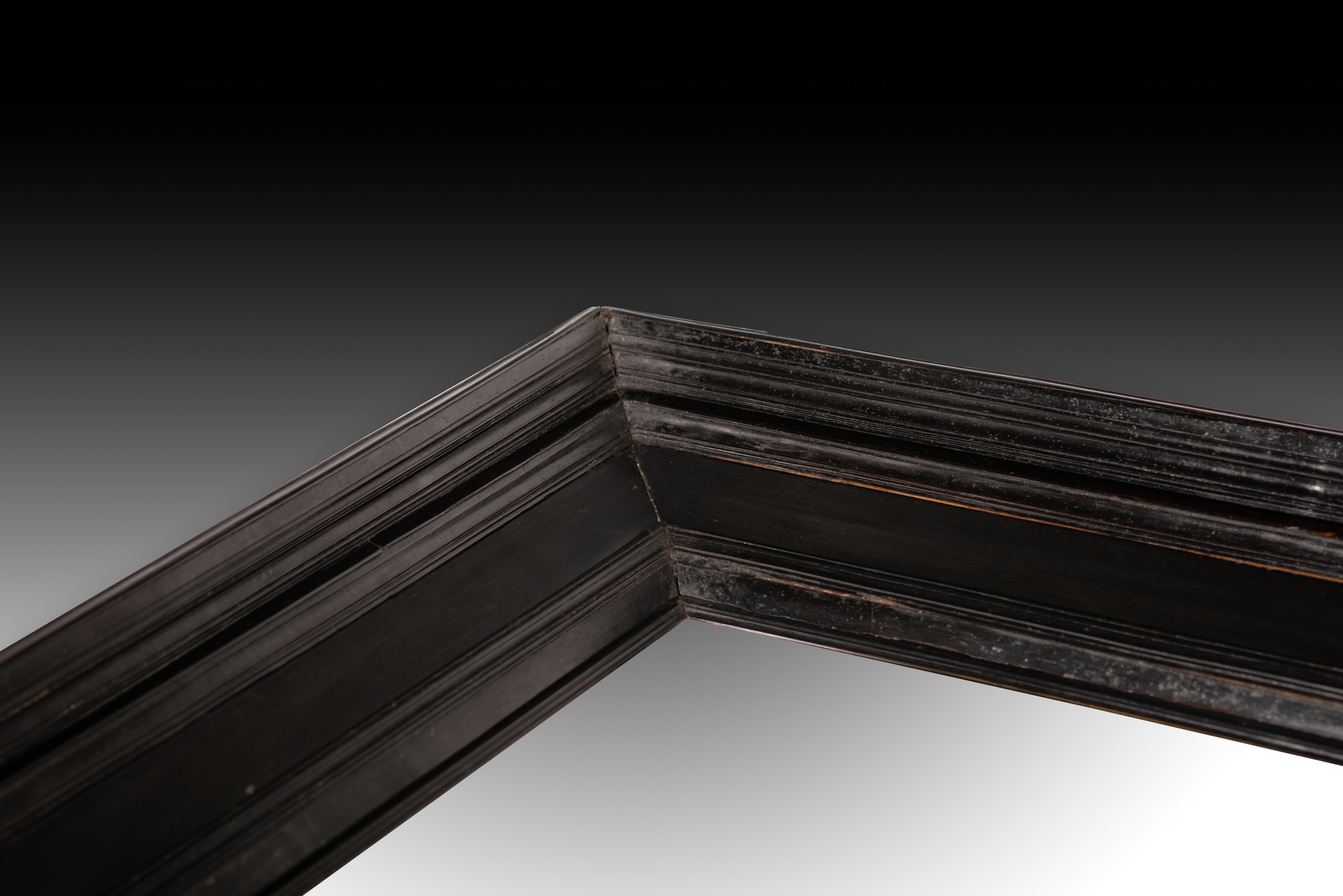 Frame. Ebonized wood, metal. Dutch school, 17th century. 3