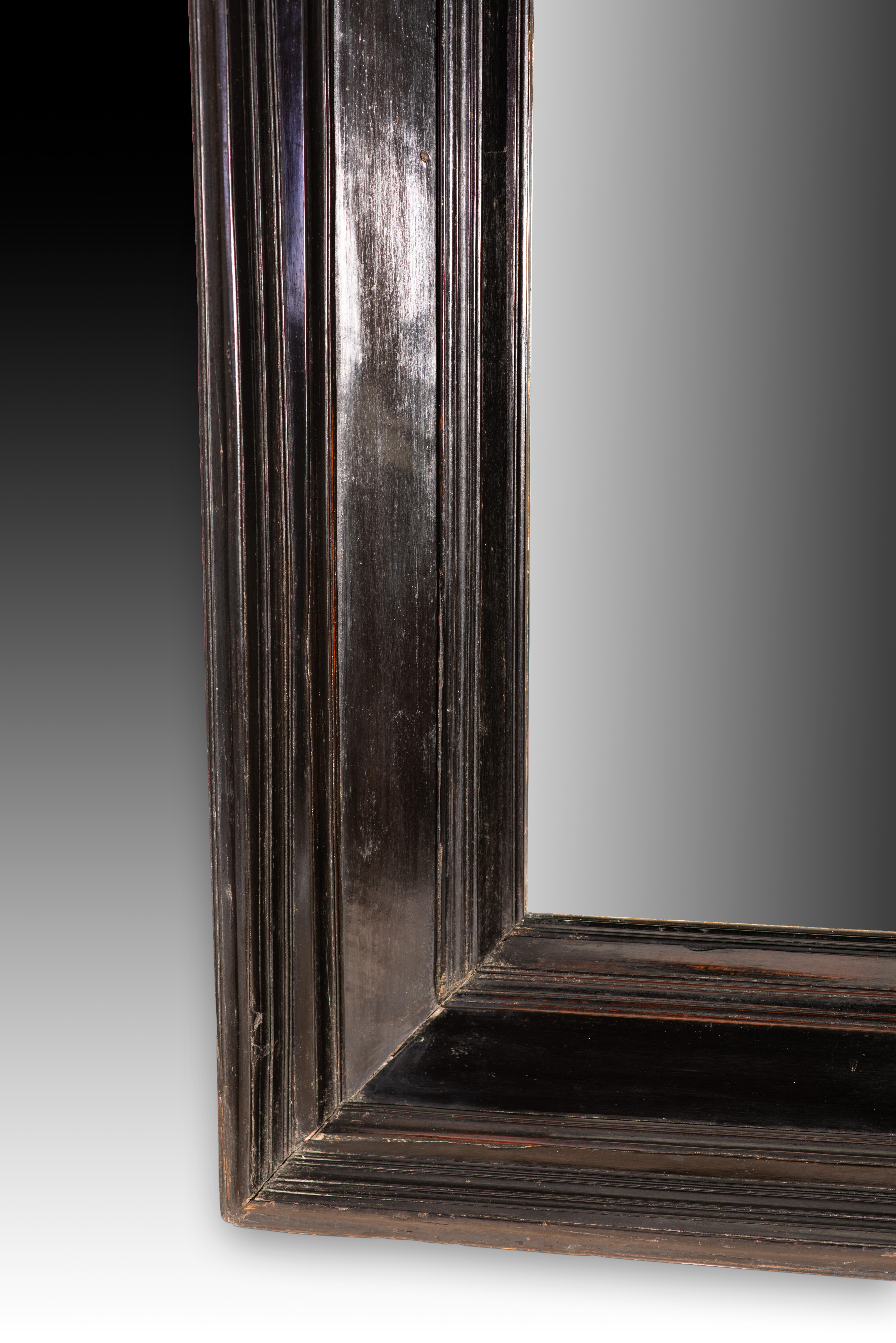 European Frame. Ebonized wood, metal. Dutch school, 17th century.