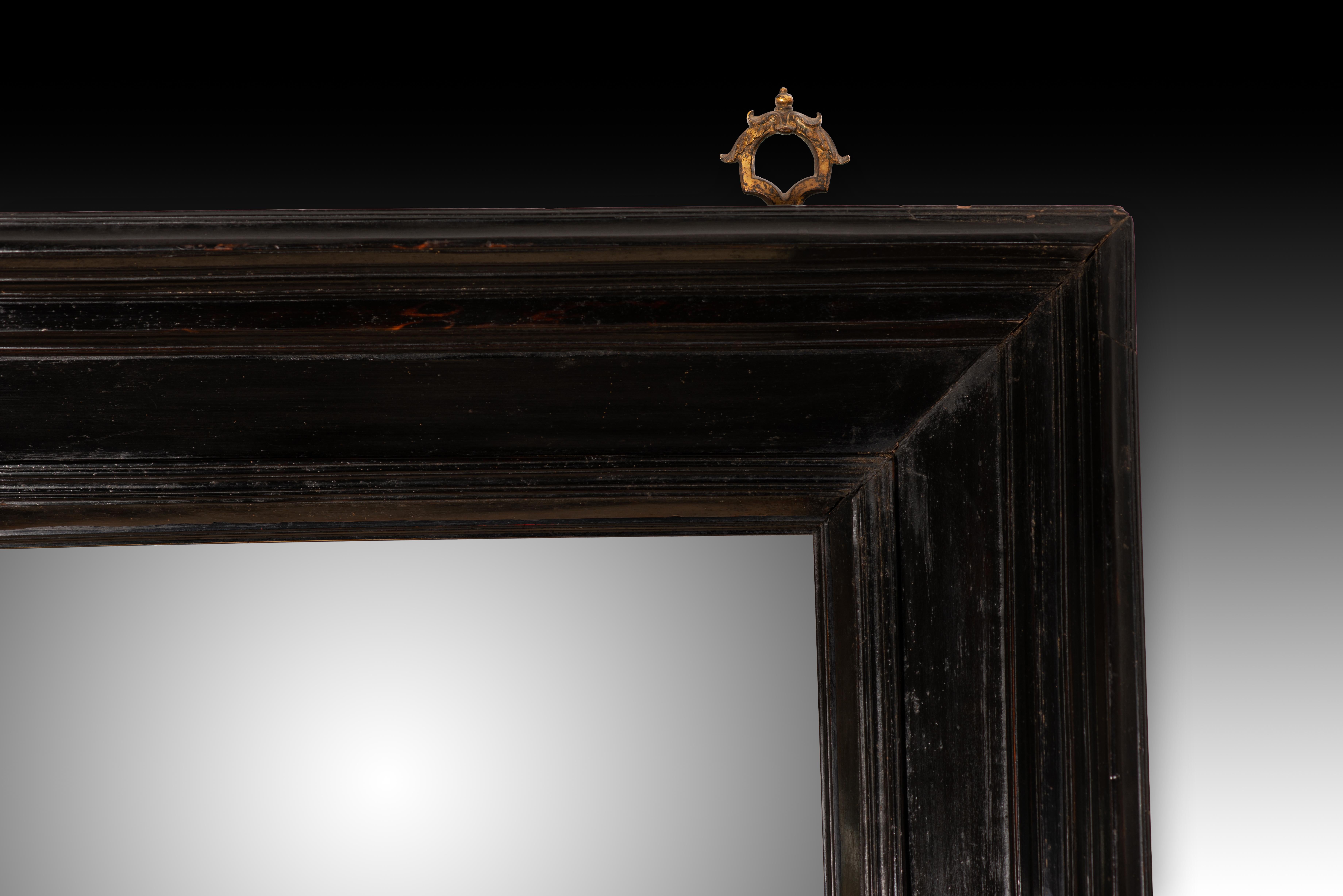 18th Century and Earlier Frame. Ebonized wood, metal. Dutch school, 17th century.