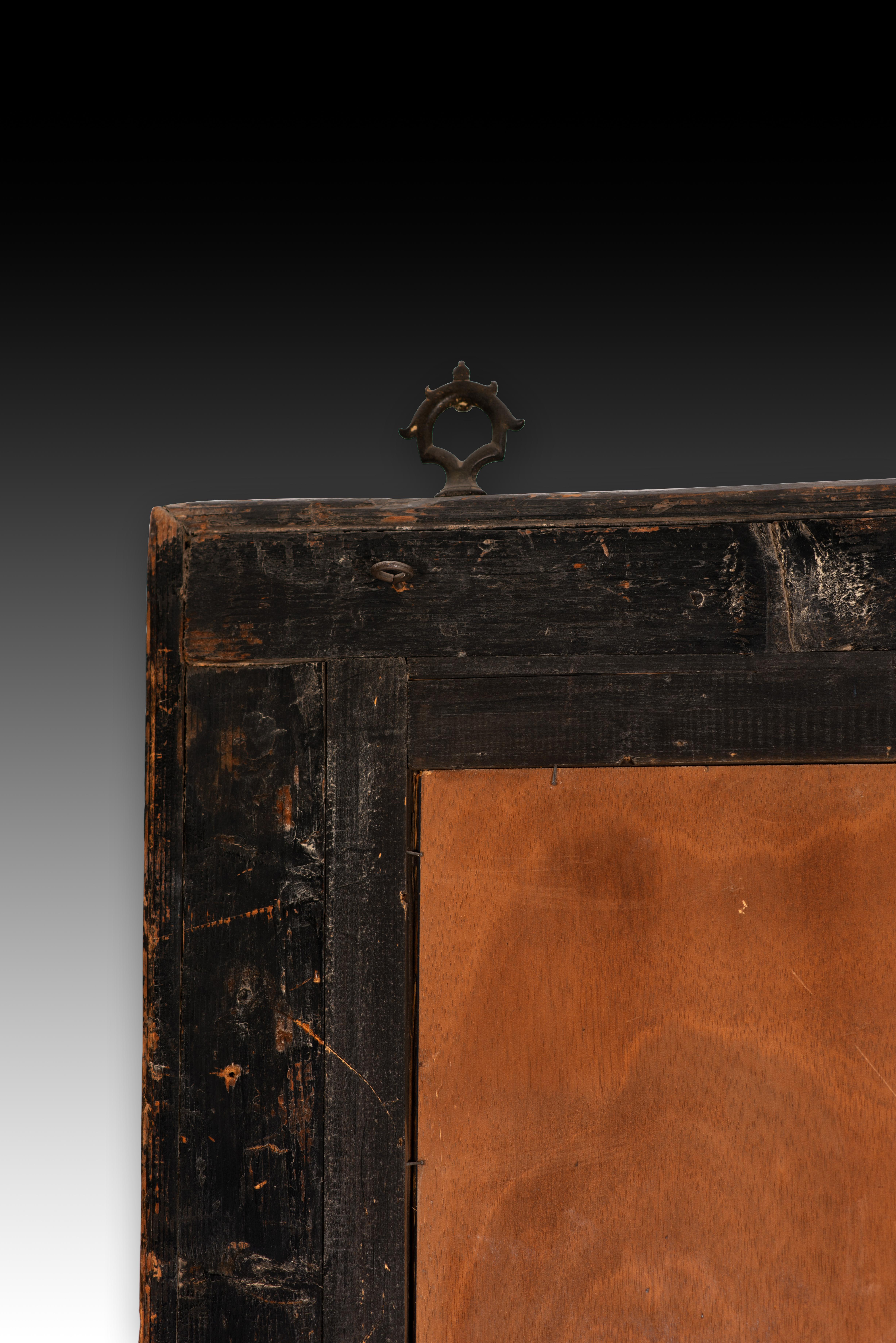 Frame. Ebonized wood, metal. Dutch school, 17th century. 1