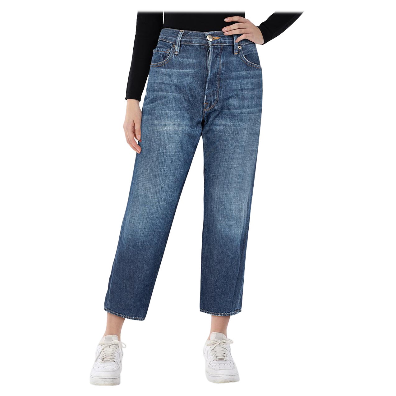Pantalón vaquero azul desteñido FRAME Talla S