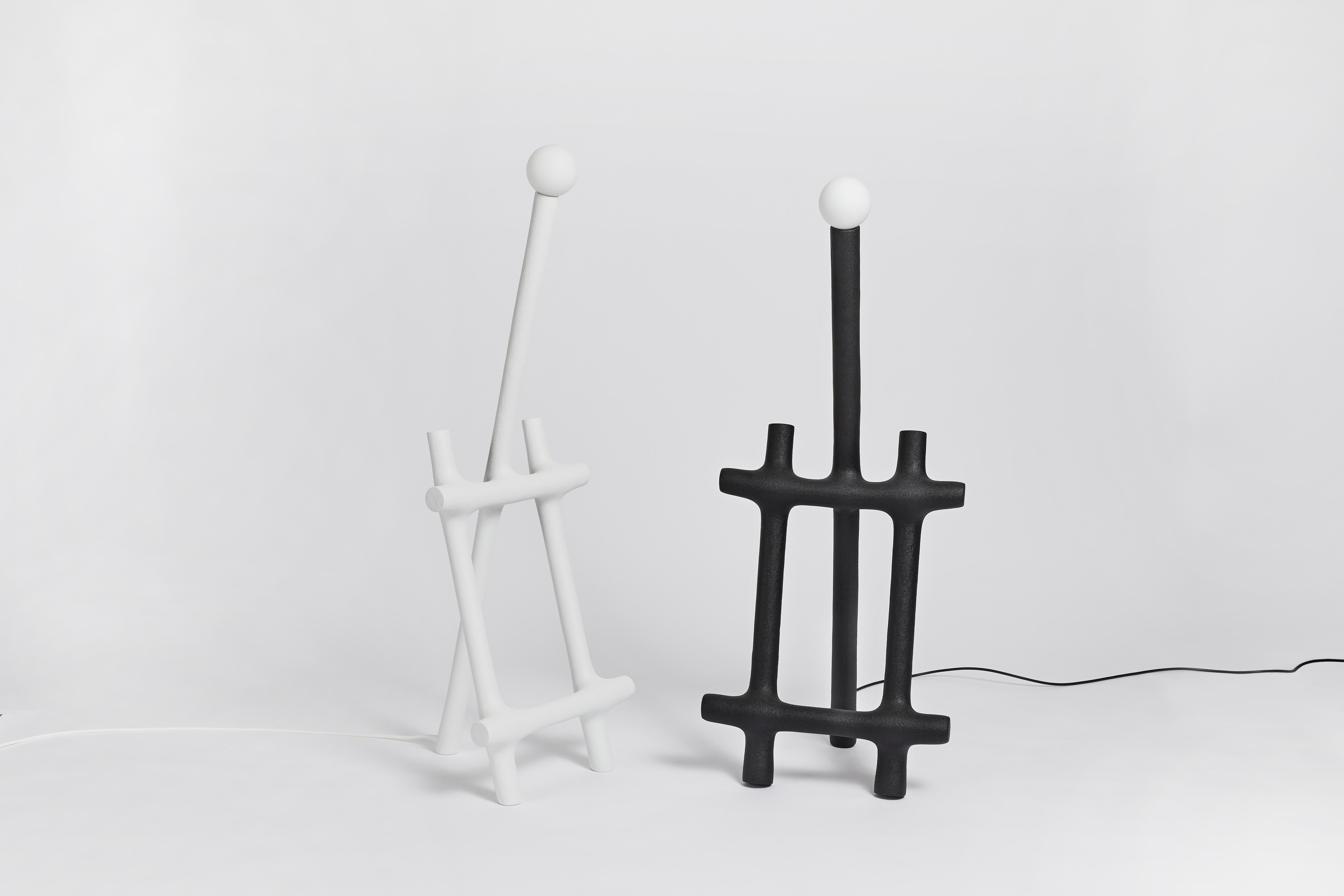 XXIe siècle et contemporain Frame Edition Moderne Limitée Sable et Nylon Lampadaire par Hot Wire Extensions en vente