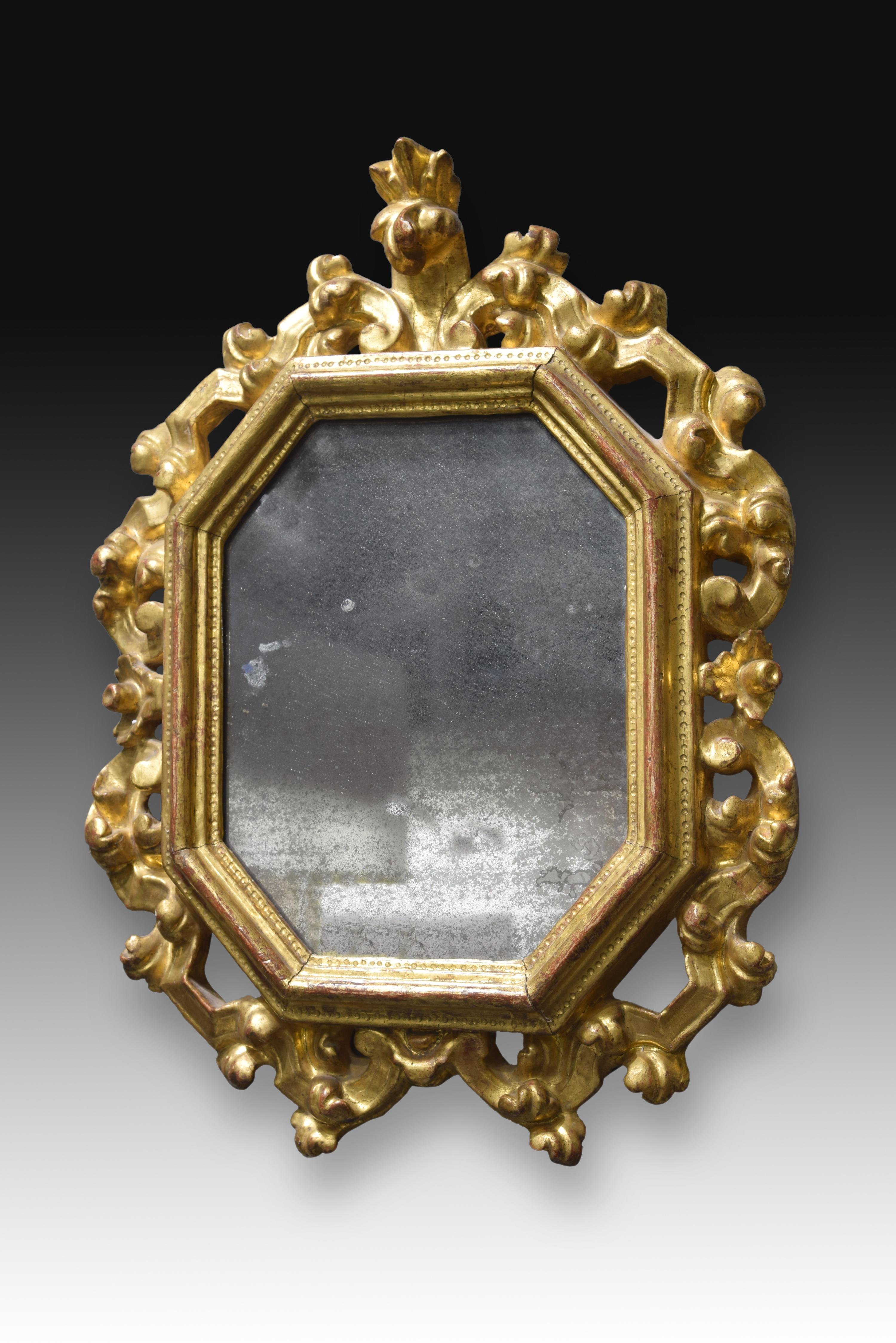 European Frame, Gilded Wood, 18th Century For Sale
