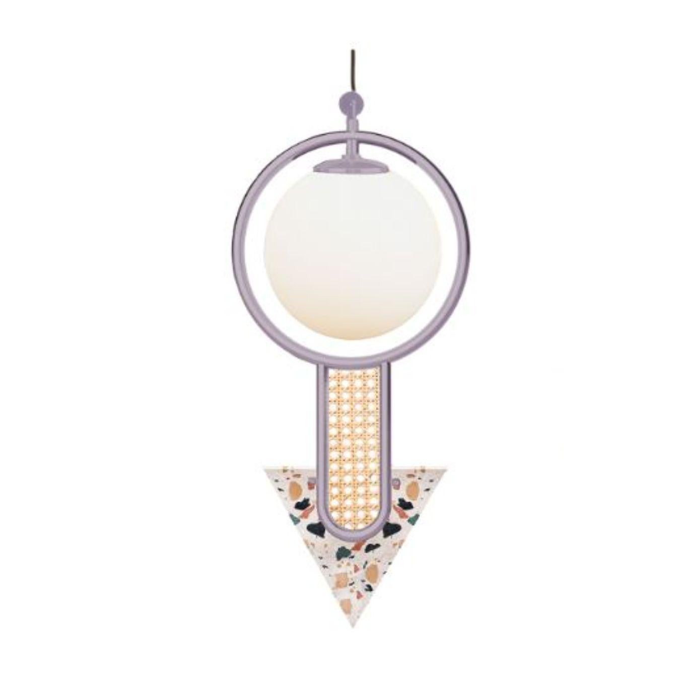Modern Frame II Triangular Suspension Lamp by Dooq For Sale