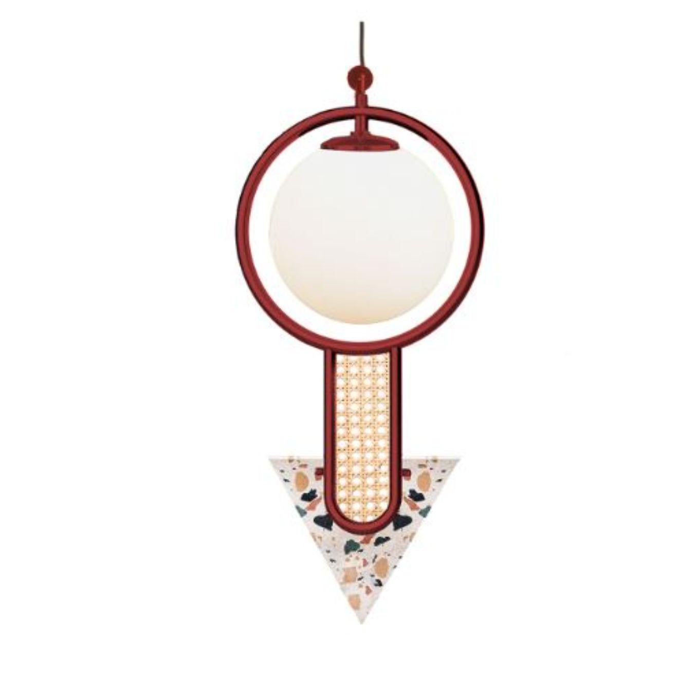 Frame II Triangular Suspension Lamp by Dooq In New Condition For Sale In Geneve, CH