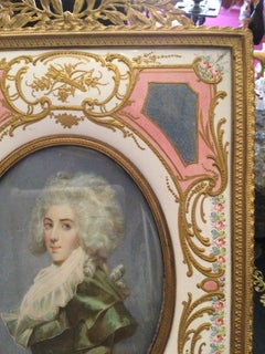 Frame in Gilded Bronze and Enamel Late 19th Century