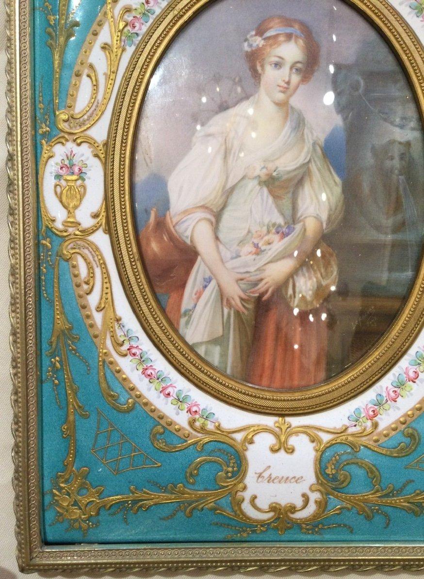 Frame in Gilded Bronze and Enamel Late 19th Century In Good Condition In Saint-Ouen, FR