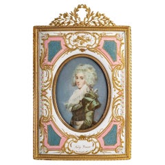 Frame in Gilded Bronze and Enamel Late 19th Century