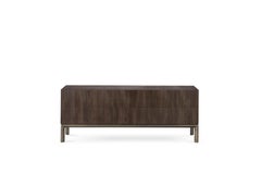 Frame Living Cabinet in Brown Burnished Brass & Bolivar Wood, Stefano Giovannoni