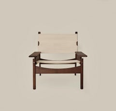 Sedia da salotto con telaio KITA LIVING - Oak Chocolate - Bianco osso