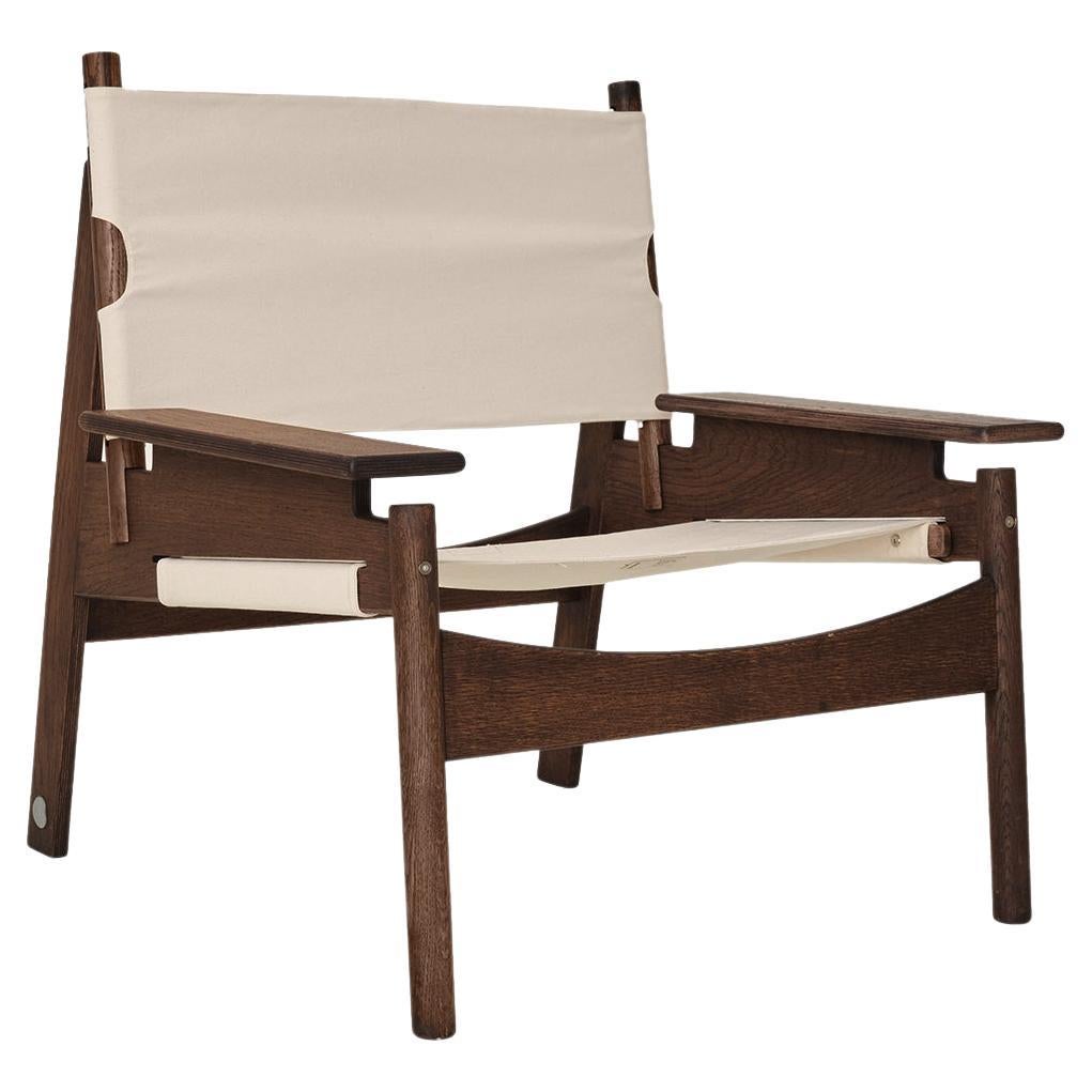 KITA LIVING Frame Lounge Chair  - Oak Chocolate - Bone White