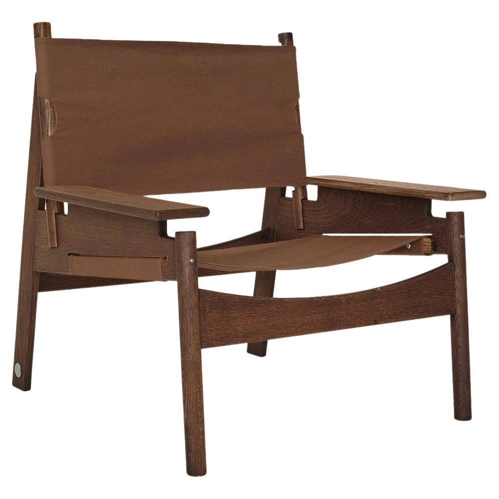 KITA LIVING Frame Lounge Chair - Oak Chocolate - Brown For Sale