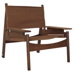 Chaise longue KITA LIVING Frame en chêne chocolat - Brown