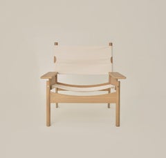 KITA LIVING Frame Lounge Chair - Oak Mist - Bone White