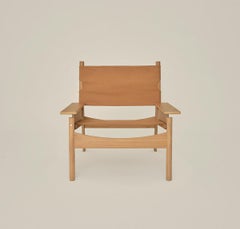 KITA LIVING Frame Lounge Chair - Oak Mist - Caramel