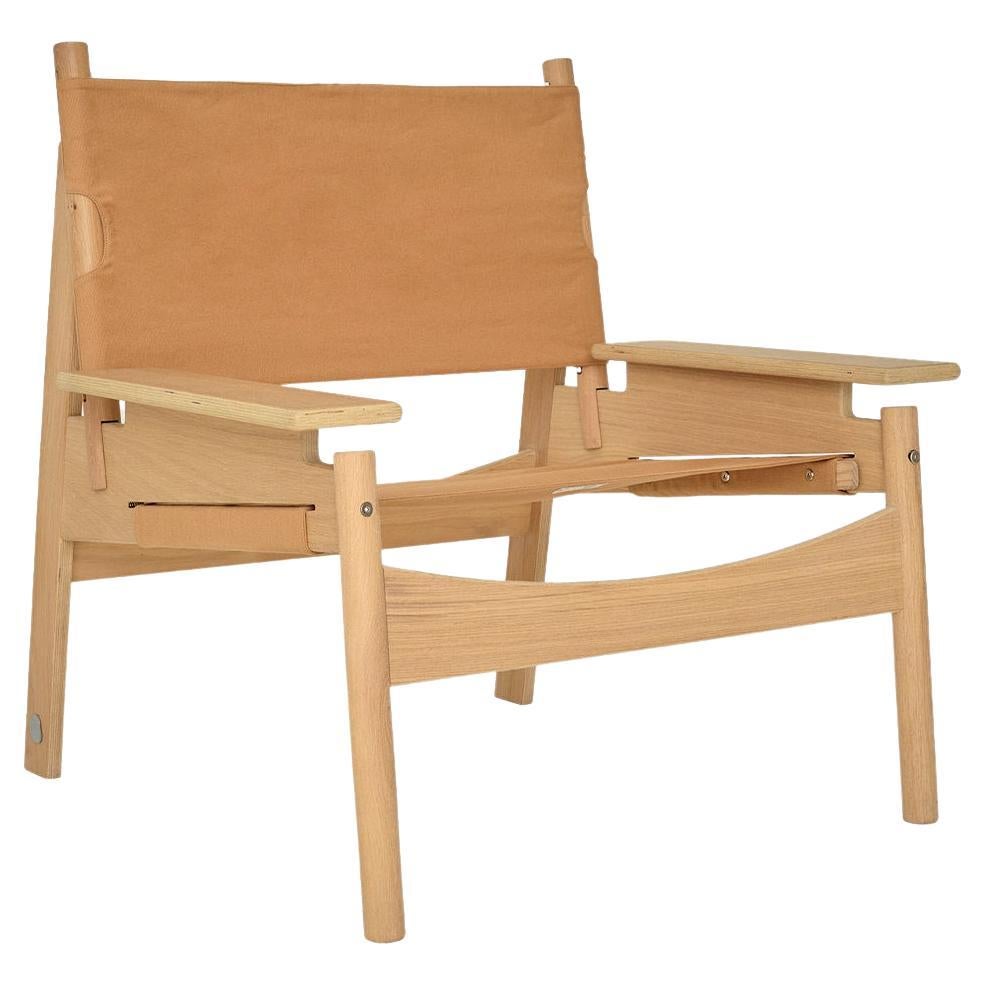 KITA LIVING Frame Lounge Chair - Oak Mist - Caramel For Sale