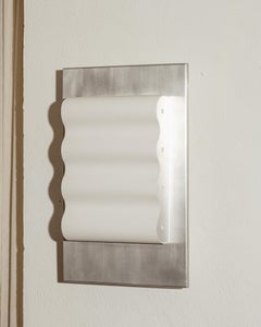 Frame M wall light in raw aluminum