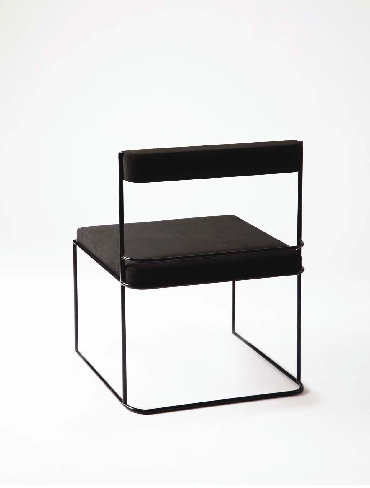 minimalist black chair