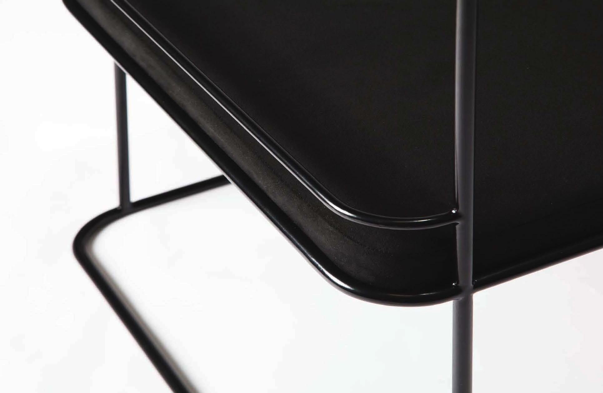 black minimalist chair