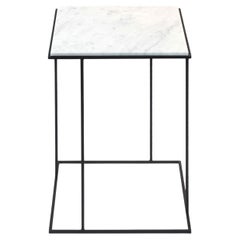 FramE Side Table: Elegant Design with 3D Frame , Carrara marble By DFdesignLab