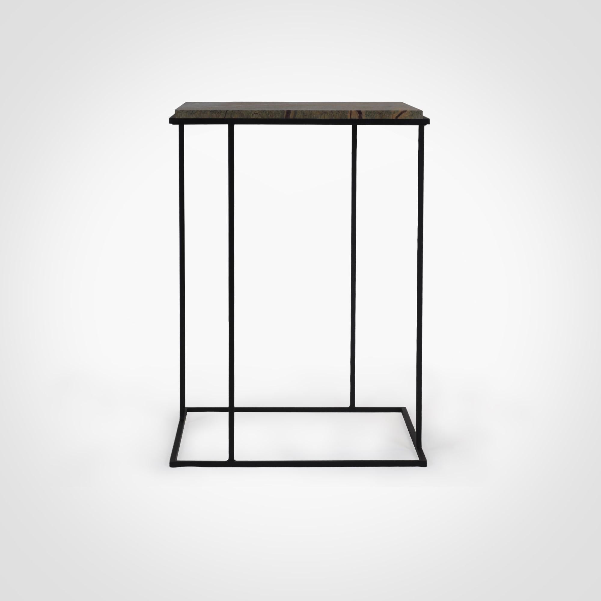 FramE Side Table: Elegant Design with 3D Frame , Forest brown By DFdesignLab In New Condition For Sale In Campobasso, CB
