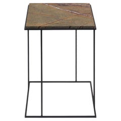 FramE Side Table: Elegant Design with 3D Frame , Forest brown By DFdesignLab