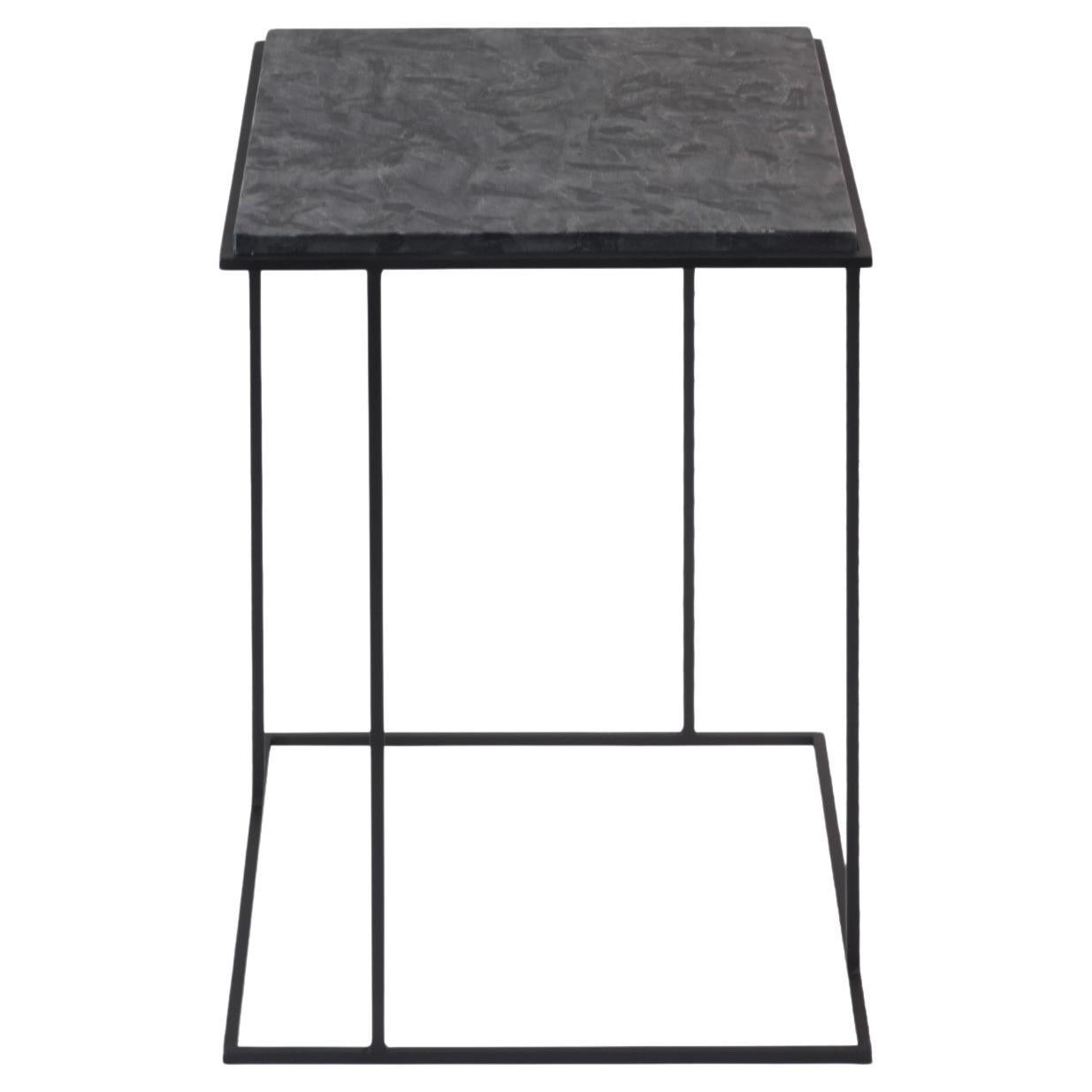 FramE Side Table: Elegant Design with 3D Frame , Matrix Quarzite By DFdesignLab