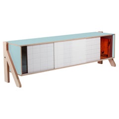 Frame sideboard 01 light blue