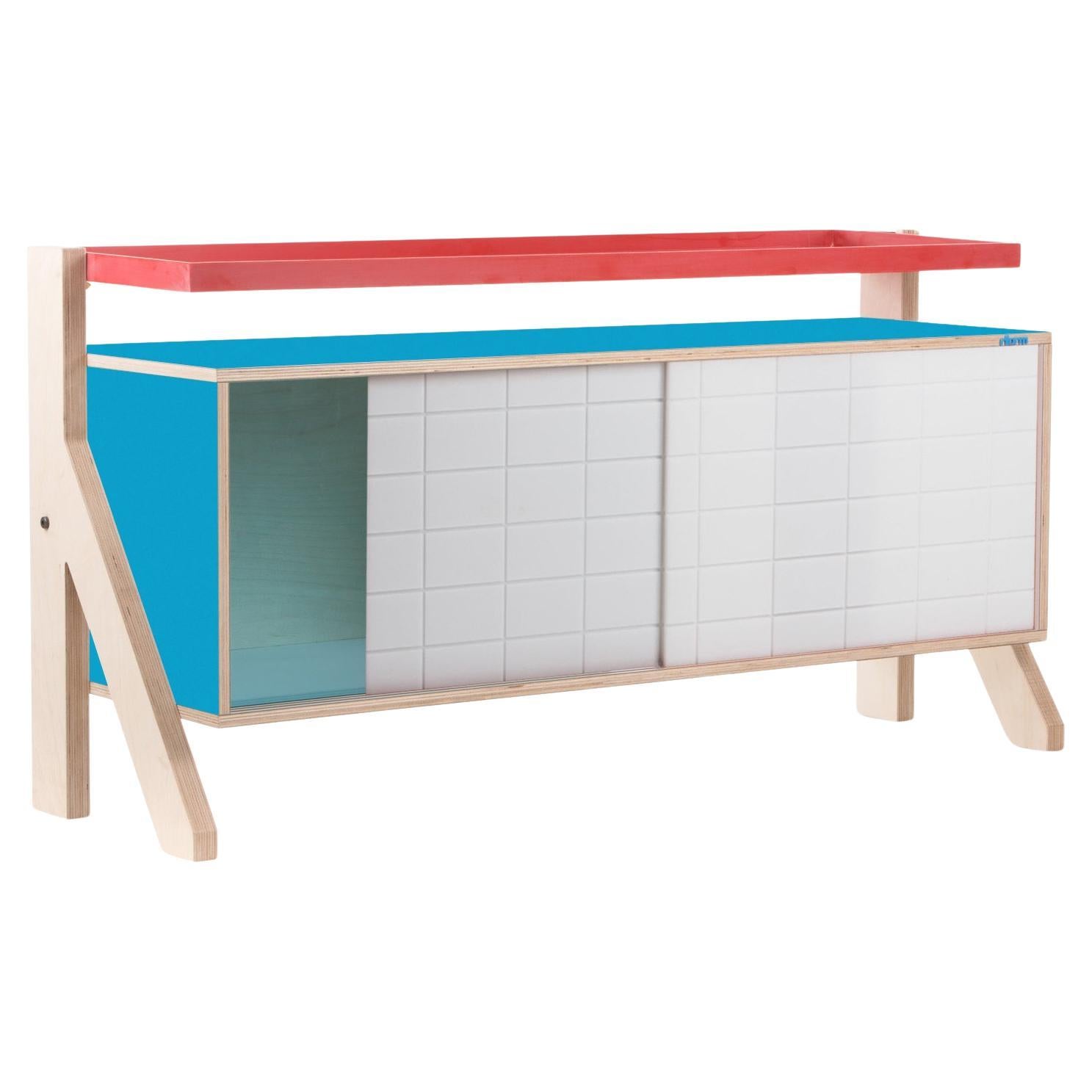 Frame sideboard 03 iris blue For Sale