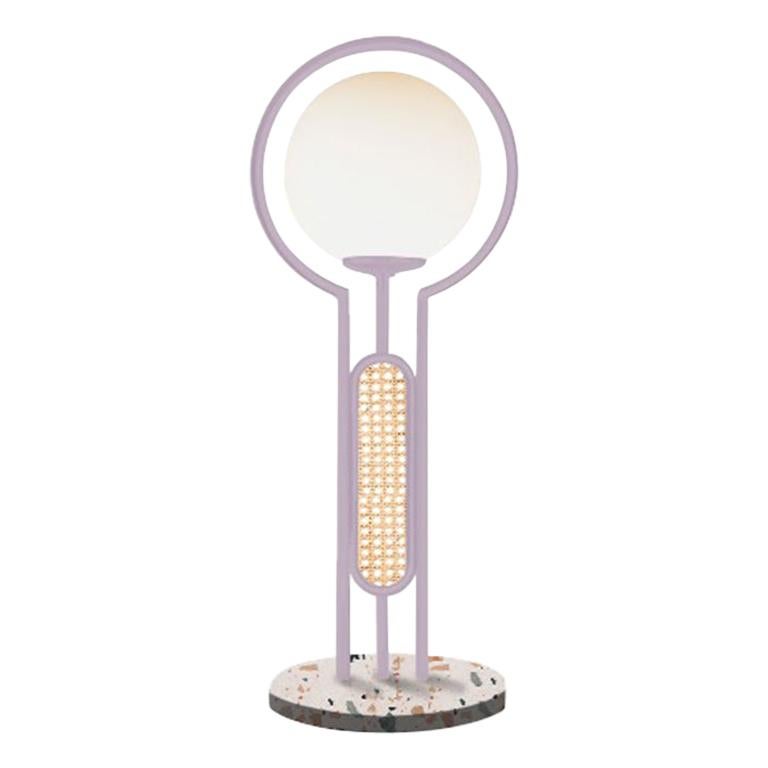 Post Modern Style Frame Lilac Table Lamp For Sale