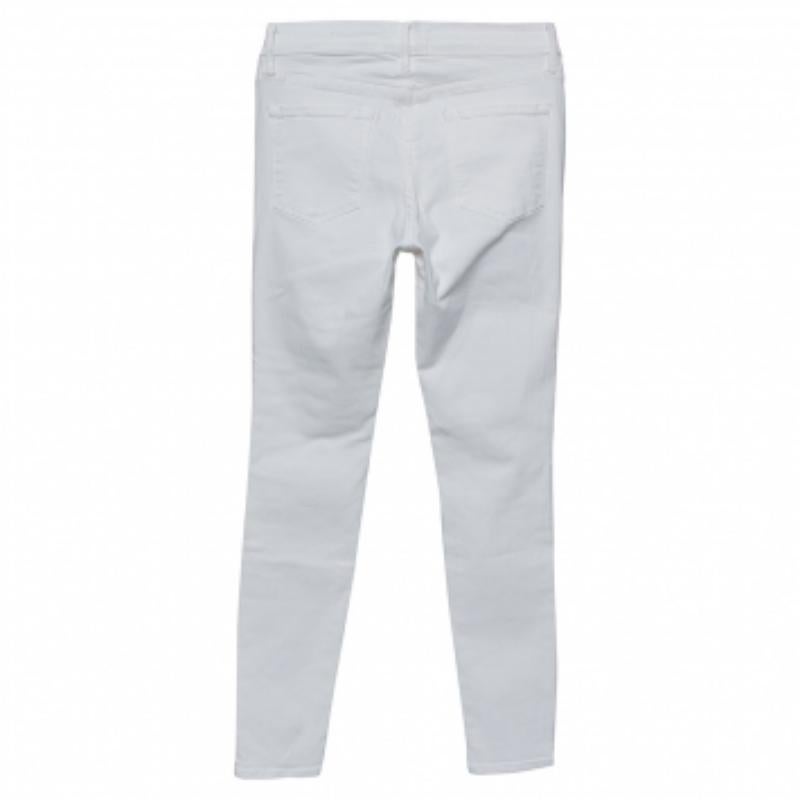 Frame White Denim Le Skinny de Jeanne Jeans M In Good Condition For Sale In Dubai, Al Qouz 2