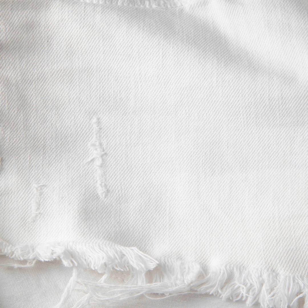 FRAME Pantalones cortos vaqueros blancos desgastados Talla S en Bueno estado para la venta en London, GB