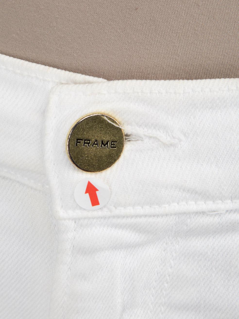 De las mujeres FRAME Pantalones cortos vaqueros blancos desgastados Talla S en venta