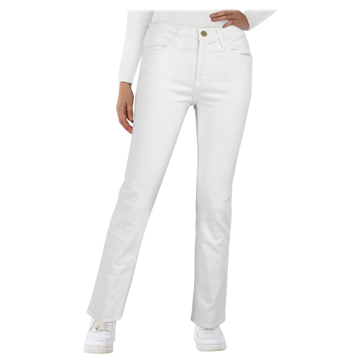 Vaqueros rectos Le High blancos FRAME Talla M en venta