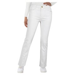 FRAME White Le High Straight Jeans Size M