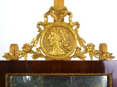 Cornice con specchio e copiatura, Francia, XIX secolo