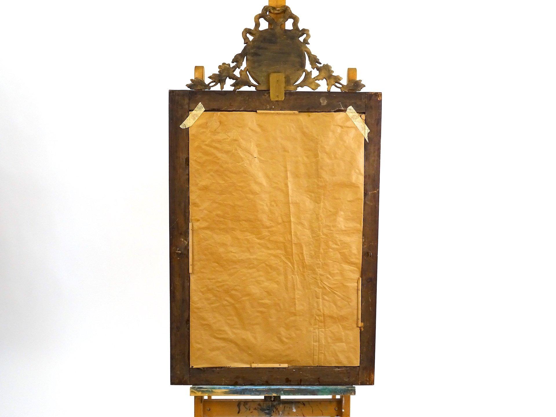 Mid-19th Century Frame with Mirror and Coping, France, 19th Century For Sale