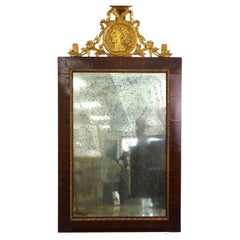 Cornice con specchio e copiatura, Francia, XIX secolo