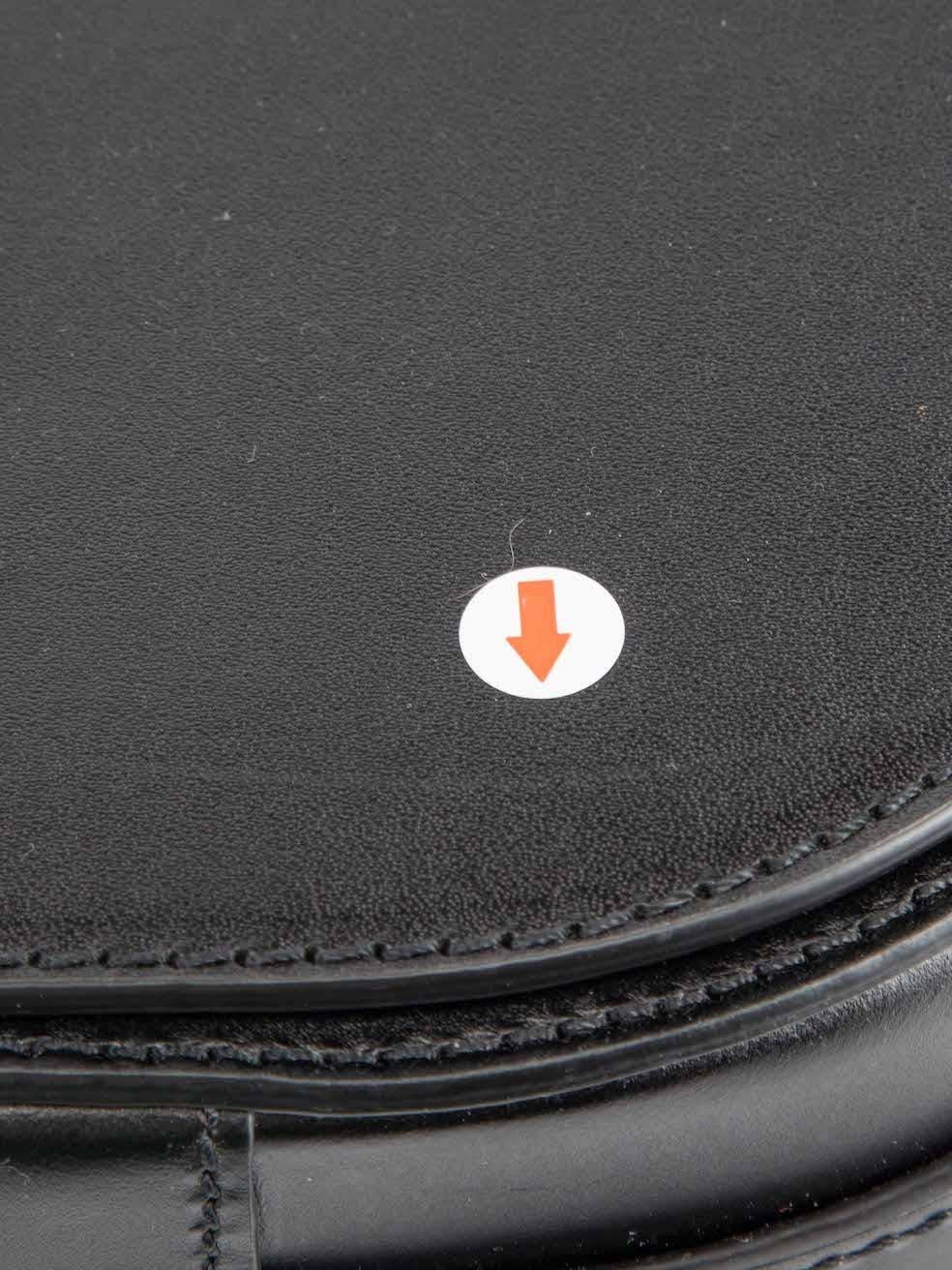 FRAME Women's Black Leather Ring Detail Crossbody Bag 4
