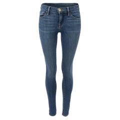 FRAME Damen Blaue Denim-Jeans Le Skinny de Jeans