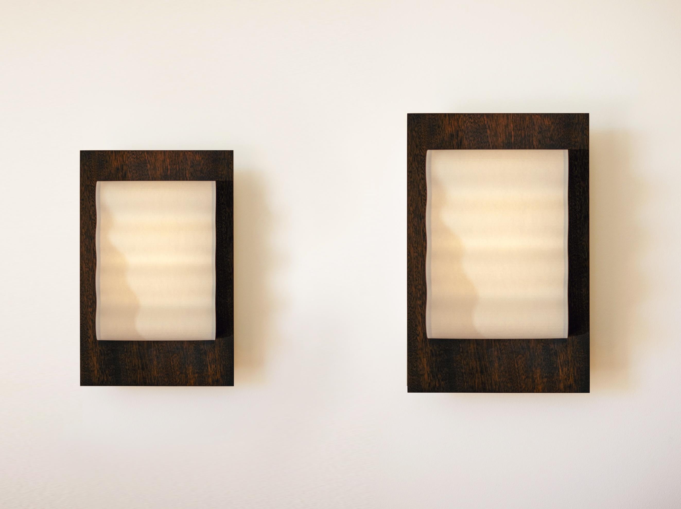 Lámpara de pared pequeña Frame Wood de Violaine d'Harcourt Siglo XXI y contemporáneo en venta