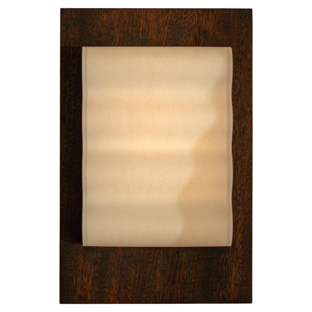 Lámpara de pared pequeña Frame Wood de Violaine d'Harcourt