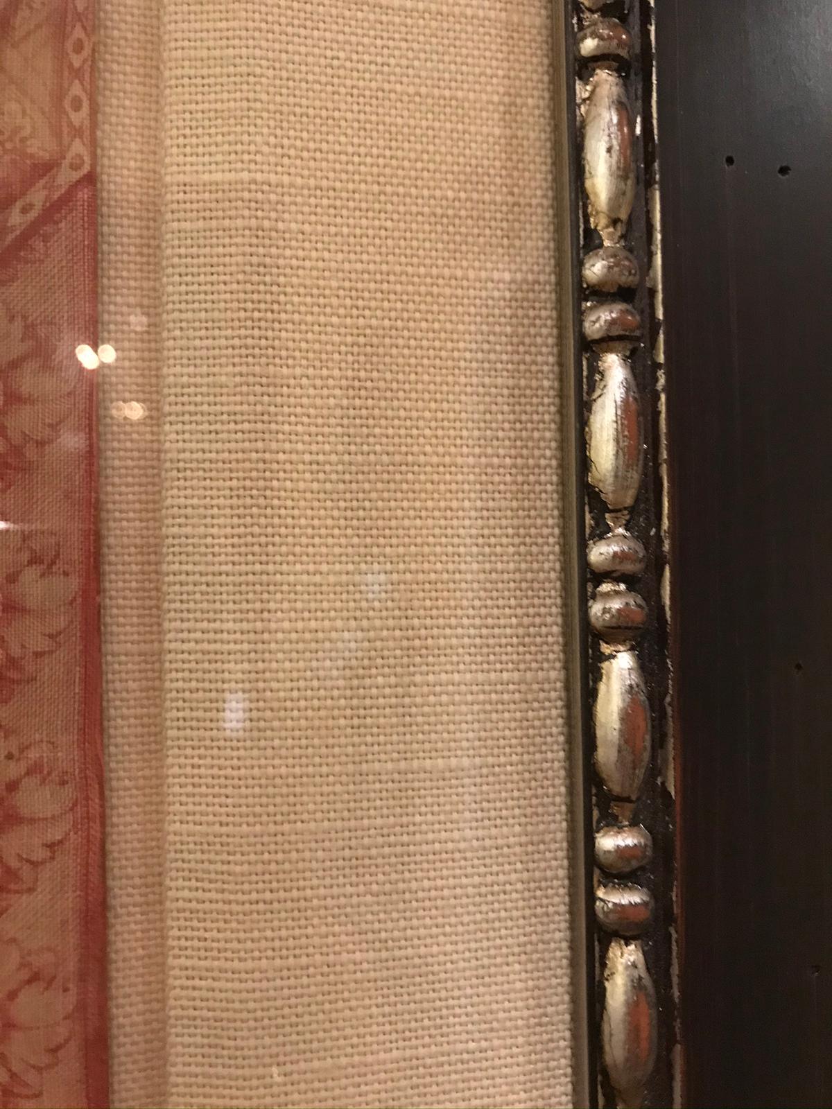 Framed 18th Century French Toile de Jouy Homage to America Textile 3