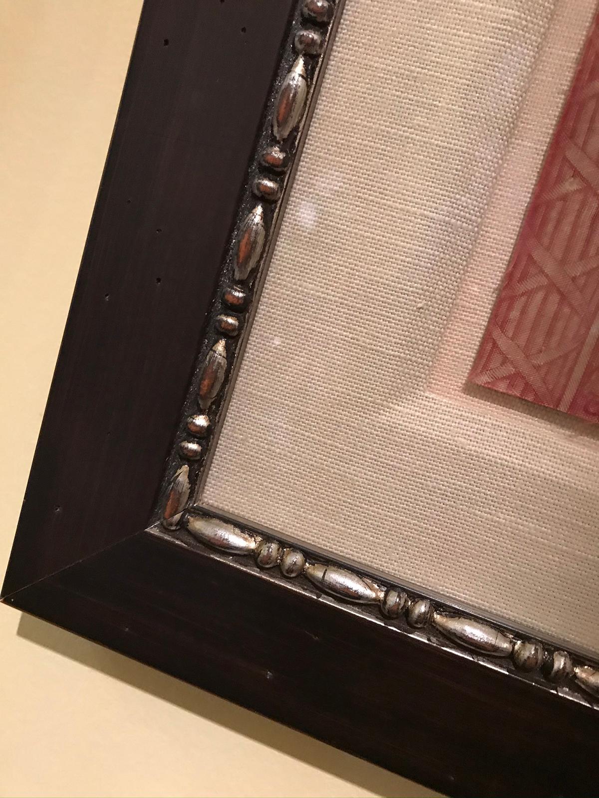 Framed 18th Century French Toile de Jouy Homage to America Textile 4