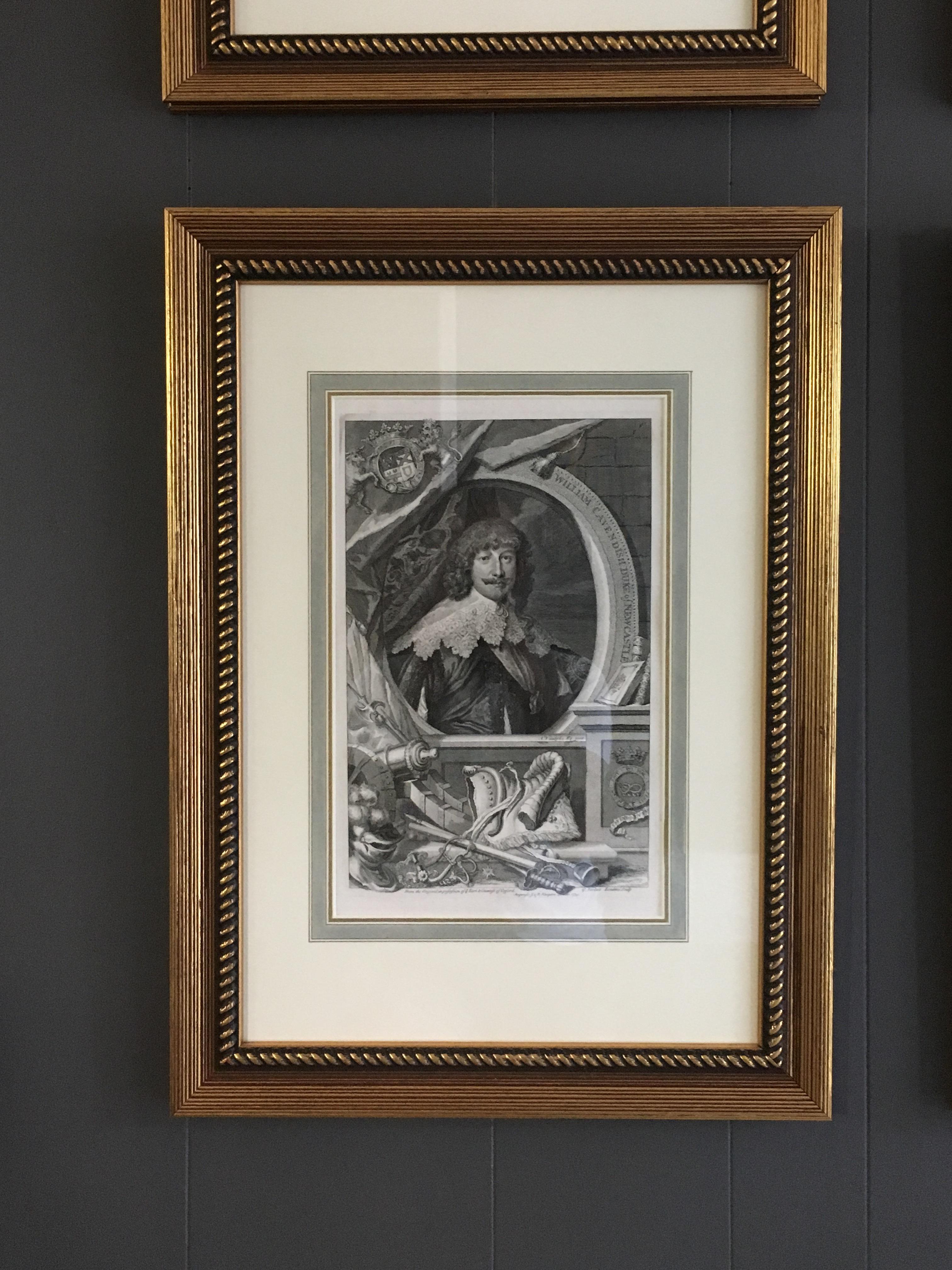 Framed 18th Century Neoclassical Style Portrait Engravings, Set of 4 In Good Condition For Sale In Elkhart, IN