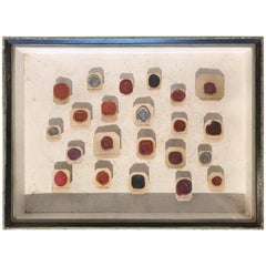 Framed 18th Century Wax Seals