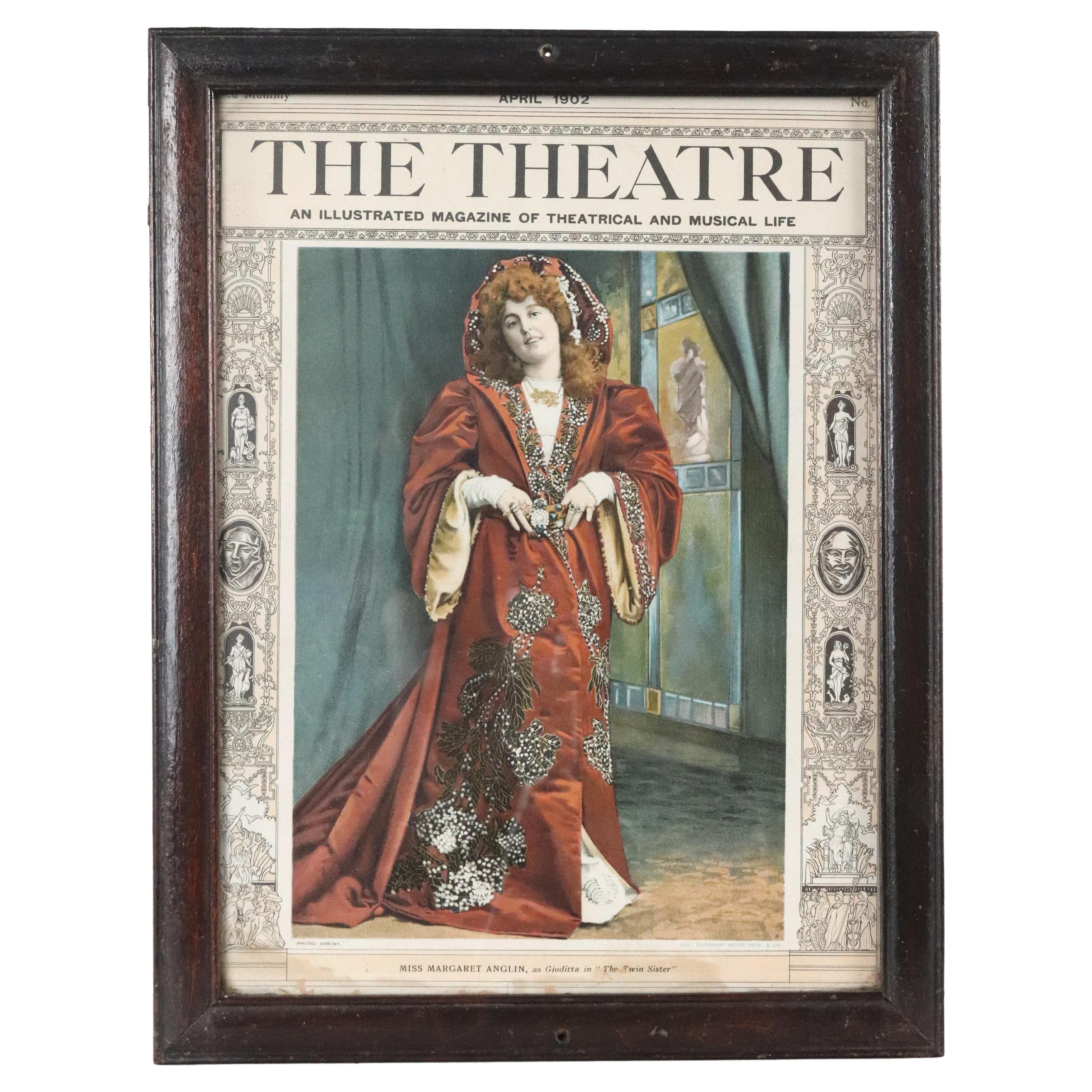 Copertina incorniciata di The Theatre Magazine 1902 Miss Margaret Anglin in vendita