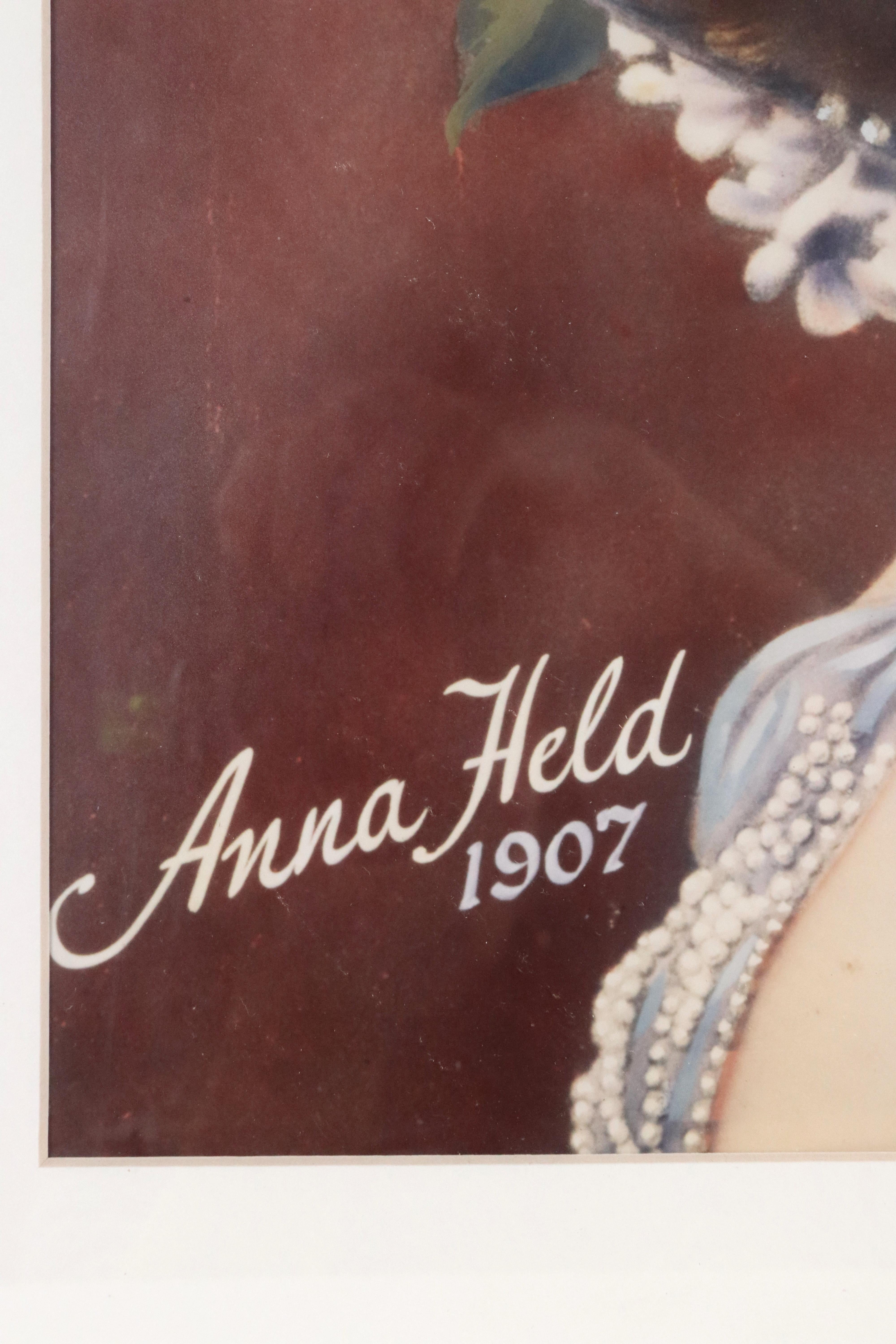 XX secolo Stampa incorniciata di Anna Heldly del 1907 dalla Gallaghers Steak House di New York in vendita