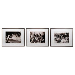 Framed 1920's Hawaiian Photographs, Set of 3
