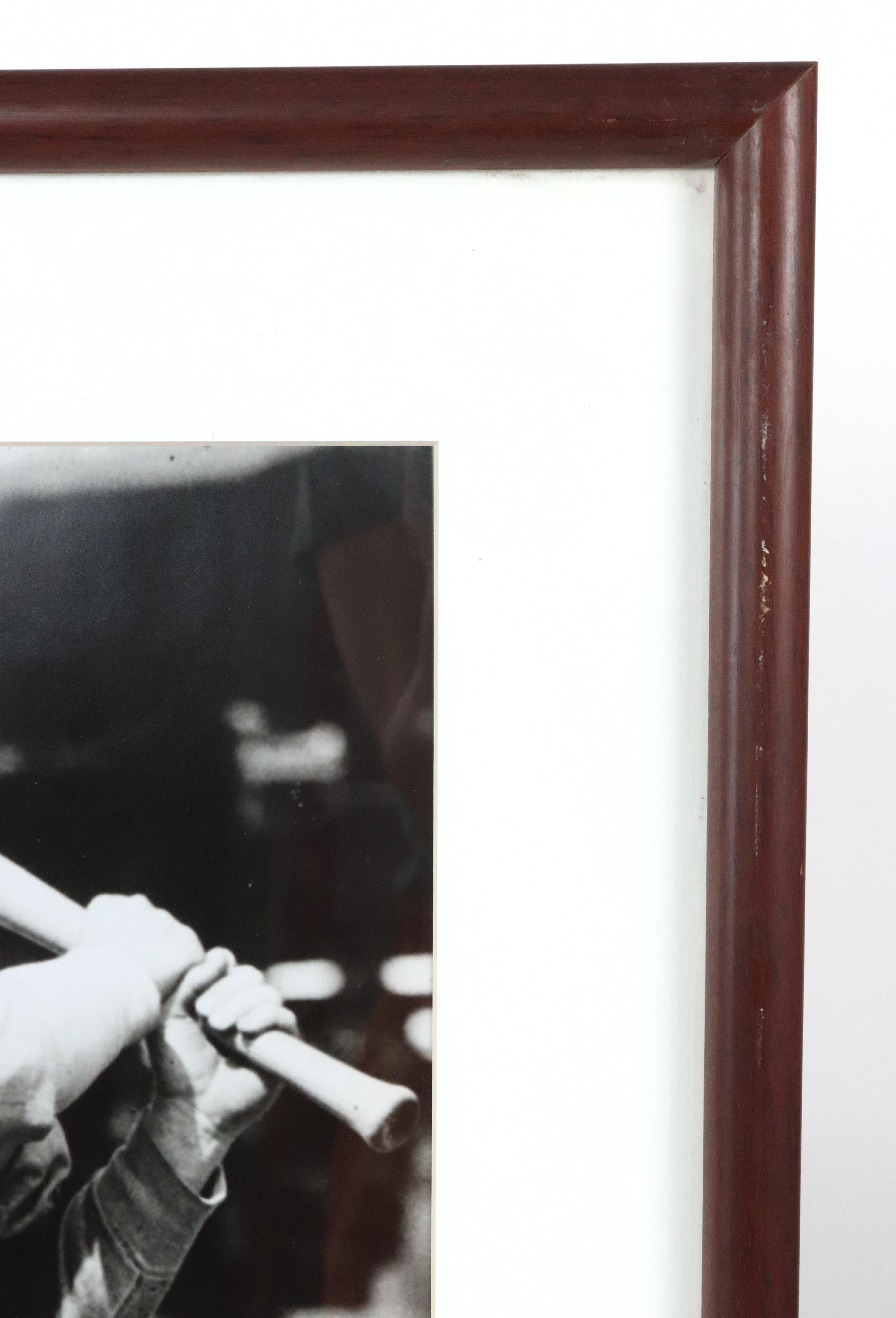 Gerahmte Fotografie des Baseballspielers George Burns von 1924 im Angebot 2